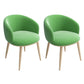 Modern Home Upholstered Arm Chair Matte Finish Solid Back Dining Chair Green 2 Piece Set Clearhalo ' kitchen&dining_furn' 'Dining Chairs' 'Dining Tables & Seating' 'dining_chair' 'furn' 'furn_dining_chair' 'Furniture' 'furniture_dining_chair' 'Kitchen & Dining Furniture' 'kitchen' 4481190