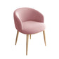 Modern Home Upholstered Arm Chair Matte Finish Solid Back Dining Chair Pinkish Red 1 Piece Clearhalo ' kitchen&dining_furn' 'Dining Chairs' 'Dining Tables & Seating' 'dining_chair' 'furn' 'furn_dining_chair' 'Furniture' 'furniture_dining_chair' 'Kitchen & Dining Furniture' 'kitchen' 4481195