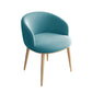 Modern Home Upholstered Arm Chair Matte Finish Solid Back Dining Chair Lake Blue 1 Piece Clearhalo ' kitchen&dining_furn' 'Dining Chairs' 'Dining Tables & Seating' 'dining_chair' 'furn' 'furn_dining_chair' 'Furniture' 'furniture_dining_chair' 'Kitchen & Dining Furniture' 'kitchen' 4481198