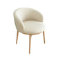 Modern Home Upholstered Arm Chair Matte Finish Solid Back Dining Chair Off-White 1 Piece Clearhalo ' kitchen&dining_furn' 'Dining Chairs' 'Dining Tables & Seating' 'dining_chair' 'furn' 'furn_dining_chair' 'Furniture' 'furniture_dining_chair' 'Kitchen & Dining Furniture' 'kitchen' 4481201