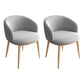 Modern Home Upholstered Arm Chair Matte Finish Solid Back Dining Chair Grey 2 Piece Set Clearhalo ' kitchen&dining_furn' 'Dining Chairs' 'Dining Tables & Seating' 'dining_chair' 'furn' 'furn_dining_chair' 'Furniture' 'furniture_dining_chair' 'Kitchen & Dining Furniture' 'kitchen' 4481205