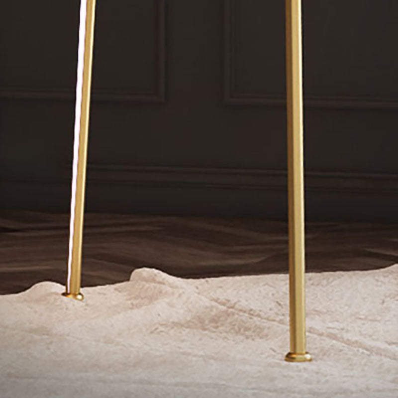 Scandinavian Style Armless Solid Back Chair Fabric Dining Side Chairs for Home Clearhalo ' kitchen&dining_furn' 'Dining Chairs' 'Dining Tables & Seating' 'dining_chair' 'furn' 'furn_dining_chair' 'Furniture' 'furniture_dining_chair' 'Kitchen & Dining Furniture' 'kitchen' 4481226