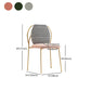 Scandinavian Style Armless Solid Back Chair Fabric Dining Side Chairs for Home Clearhalo ' kitchen&dining_furn' 'Dining Chairs' 'Dining Tables & Seating' 'dining_chair' 'furn' 'furn_dining_chair' 'Furniture' 'furniture_dining_chair' 'Kitchen & Dining Furniture' 'kitchen' 4481230