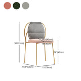 Scandinavian Style Armless Solid Back Chair Fabric Dining Side Chairs for Home Clearhalo ' kitchen&dining_furn' 'Dining Chairs' 'Dining Tables & Seating' 'dining_chair' 'furn' 'furn_dining_chair' 'Furniture' 'furniture_dining_chair' 'Kitchen & Dining Furniture' 'kitchen' 4481230