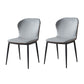 Modern Style Kitchen Metal Dining Chair Wingback Dining Armless Side Chairs Light Gray 2 Piece Set Clearhalo ' kitchen&dining_furn' 'Dining Chairs' 'Dining Tables & Seating' 'dining_chair' 'furn' 'furn_dining_chair' 'Furniture' 'furniture_dining_chair' 'Kitchen & Dining Furniture' 'kitchen' 4481240