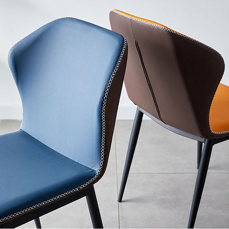 Modern Style Kitchen Metal Dining Chair Wingback Dining Armless Side Chairs Clearhalo ' kitchen&dining_furn' 'Dining Chairs' 'Dining Tables & Seating' 'dining_chair' 'furn' 'furn_dining_chair' 'Furniture' 'furniture_dining_chair' 'Kitchen & Dining Furniture' 'kitchen' 4481242