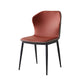 Modern Style Kitchen Metal Dining Chair Wingback Dining Armless Side Chairs Red Brown 1 Piece Clearhalo ' kitchen&dining_furn' 'Dining Chairs' 'Dining Tables & Seating' 'dining_chair' 'furn' 'furn_dining_chair' 'Furniture' 'furniture_dining_chair' 'Kitchen & Dining Furniture' 'kitchen' 4481249