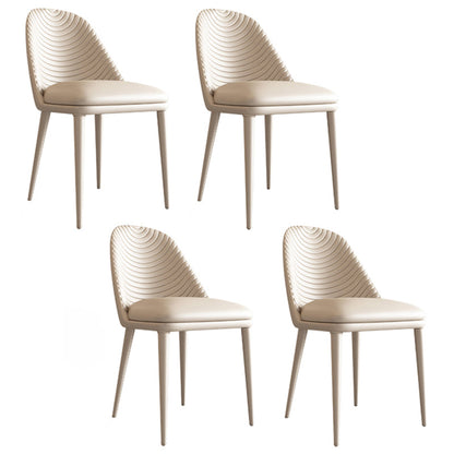 Contemporary 1/4/5/7 Pieces Dining Set Oval Dining Room Table Set 4 Beige Chairs Clearhalo 'Dining Room Sets' 'Dining Tables & Seating' 'dining_room_set' 'furn' 'furn_dining_room_set' 'Furniture' 'furniture_dining_room_set' 'Kitchen & Dining Furniture' 'kitchen&dining_furn' 'kitchen' 4481279