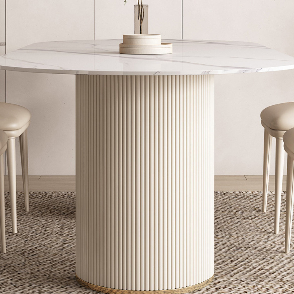 Contemporary 1/4/5/7 Pieces Dining Set Oval Dining Room Table Set Clearhalo 'Dining Room Sets' 'Dining Tables & Seating' 'dining_room_set' 'furn' 'furn_dining_room_set' 'Furniture' 'furniture_dining_room_set' 'Kitchen & Dining Furniture' 'kitchen&dining_furn' 'kitchen' 4481285