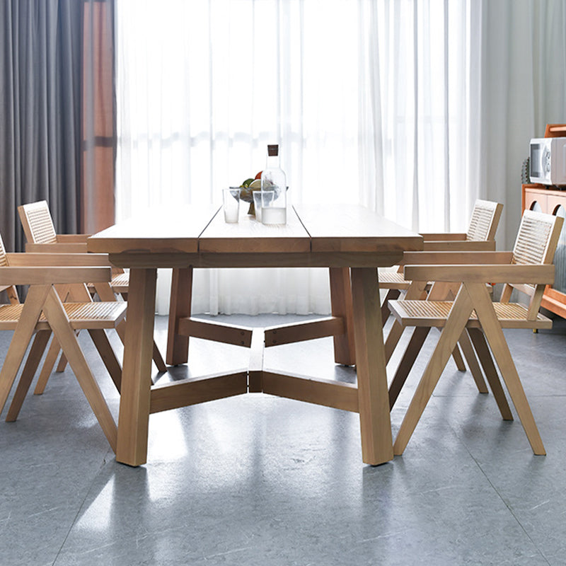 Modern 1/2/4/5/6 Pieces Dining Set with Solid Wood Dining Table and Chairs Furniture Clearhalo 'Dining Room Sets' 'Dining Tables & Seating' 'dining_room_set' 'furn' 'furn_dining_room_set' 'Furniture' 'furniture_dining_room_set' 'Kitchen & Dining Furniture' 'kitchen&dining_furn' 'kitchen' 4481306