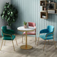 1/3/4/5 Pcs Metal Scandinavian Dining Room Set with Round Dinning Table Dinette Set 4 Pieces: Table, 3 Colorful Chairs Clearhalo 'Dining Room Sets' 'Dining Tables & Seating' 'dining_room_set' 'furn' 'furn_dining_room_set' 'Furniture' 'furniture_dining_room_set' 'Kitchen & Dining Furniture' 'kitchen&dining_furn' 'kitchen' 4481320