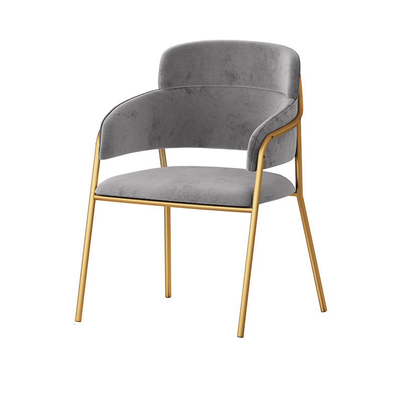 1/3/4/5 Pcs Metal Scandinavian Dining Room Set with Round Dinning Table Dinette Set 1 Grey Chair Clearhalo 'Dining Room Sets' 'Dining Tables & Seating' 'dining_room_set' 'furn' 'furn_dining_room_set' 'Furniture' 'furniture_dining_room_set' 'Kitchen & Dining Furniture' 'kitchen&dining_furn' 'kitchen' 4481321