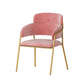 1/3/4/5 Pcs Metal Scandinavian Dining Room Set with Round Dinning Table Dinette Set 1 Pink Chair Clearhalo 'Dining Room Sets' 'Dining Tables & Seating' 'dining_room_set' 'furn' 'furn_dining_room_set' 'Furniture' 'furniture_dining_room_set' 'Kitchen & Dining Furniture' 'kitchen&dining_furn' 'kitchen' 4481324