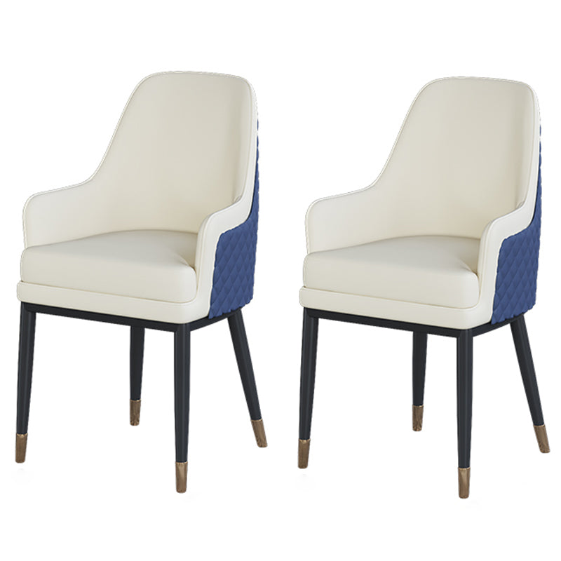 Glam 1/2/3/4/5 Pieces Dining Set Round Sintered Stone Dining Table Set 2 White Chairs Clearhalo 'Dining Room Sets' 'Dining Tables & Seating' 'dining_room_set' 'furn' 'furn_dining_room_set' 'Furniture' 'furniture_dining_room_set' 'Kitchen & Dining Furniture' 'kitchen&dining_furn' 'kitchen' 4481349