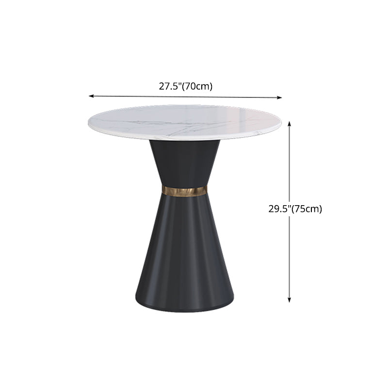 Glam 1/2/3/4/5 Pieces Dining Set Round Sintered Stone Dining Table Set Clearhalo 'Dining Room Sets' 'Dining Tables & Seating' 'dining_room_set' 'furn' 'furn_dining_room_set' 'Furniture' 'furniture_dining_room_set' 'Kitchen & Dining Furniture' 'kitchen&dining_furn' 'kitchen' 4481355