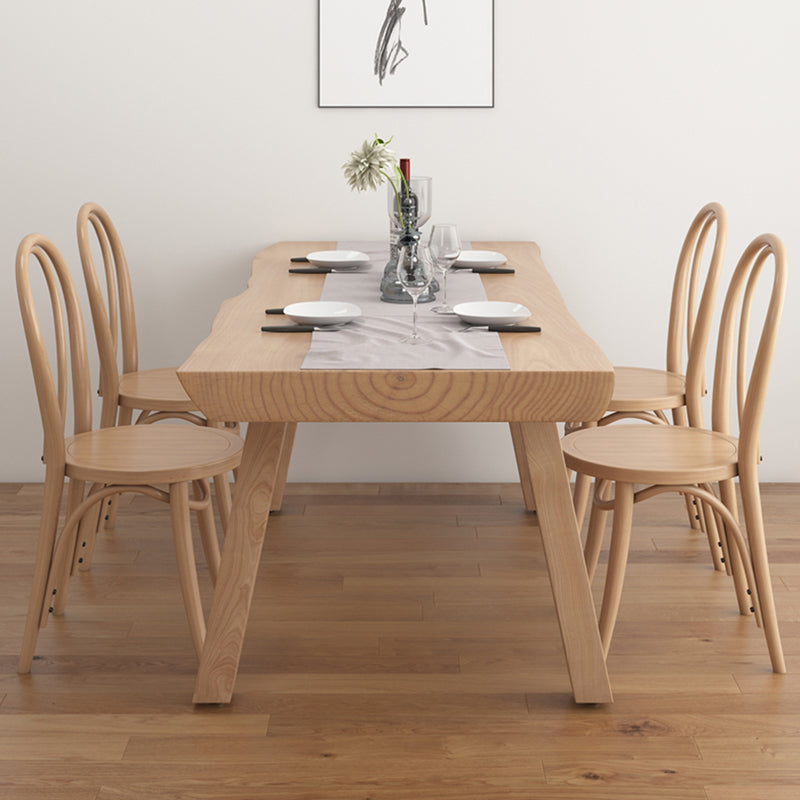 Modern 1/4/5/6 Pieces Dining Set with Solid Wood Table and Chairs Furniture Clearhalo 'Dining Room Sets' 'Dining Tables & Seating' 'dining_room_set' 'furn' 'furn_dining_room_set' 'Furniture' 'furniture_dining_room_set' 'Kitchen & Dining Furniture' 'kitchen&dining_furn' 'kitchen' 4481389