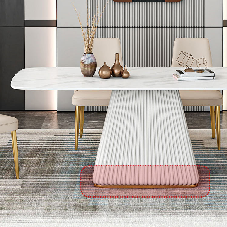 Glam 1/2/5/7 Pieces Dining Set Rectangle Sintered Stone Dining Furniture Set Clearhalo 'Dining Room Sets' 'Dining Tables & Seating' 'dining_room_set' 'furn' 'furn_dining_room_set' 'Furniture' 'furniture_dining_room_set' 'Kitchen & Dining Furniture' 'kitchen&dining_furn' 'kitchen' 4481433