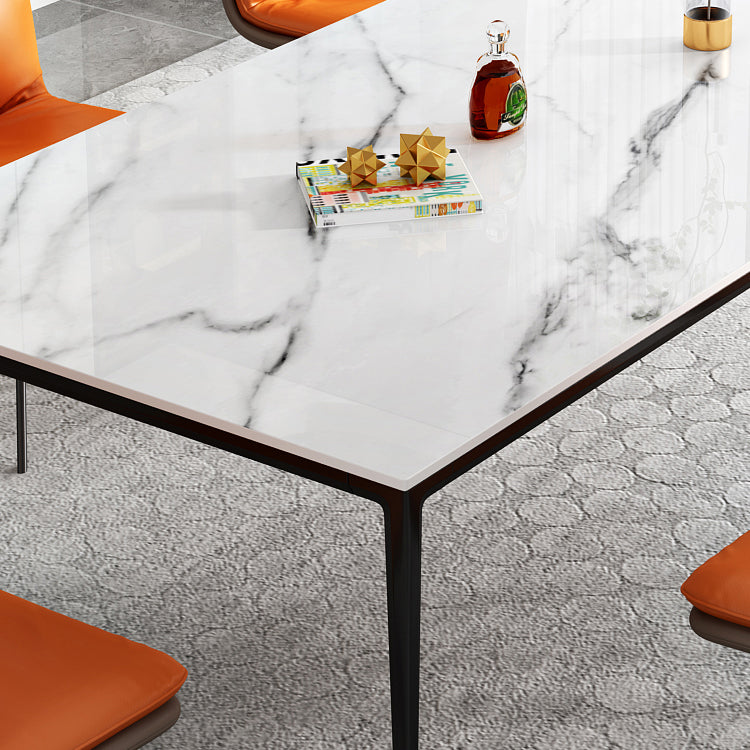 1/2/4/5/7/11 Pcs Metal Contemporary Dining Room Set with Rectangle Table Dinette Set Clearhalo 'Dining Room Sets' 'Dining Tables & Seating' 'dining_room_set' 'furn' 'furn_dining_room_set' 'Furniture' 'furniture_dining_room_set' 'Kitchen & Dining Furniture' 'kitchen&dining_furn' 'kitchen' 4481453