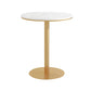 1/2/5 Pcs Metal Glam Style Dining Room Set with Round Table Dinette Set White 31"L x 31"W Clearhalo 'Dining Room Sets' 'Dining Tables & Seating' 'dining_room_set' 'Furniture' 'furniture_dining_room_set' 'Kitchen & Dining Furniture' 'kitchen&dining_furn' 'kitchen' 4481468