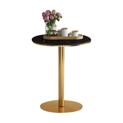 1/2/5 Pcs Metal Glam Style Dining Room Set with Round Table Dinette Set Black 31"L x 31"W Clearhalo 'Dining Room Sets' 'Dining Tables & Seating' 'dining_room_set' 'Furniture' 'furniture_dining_room_set' 'Kitchen & Dining Furniture' 'kitchen&dining_furn' 'kitchen' 4481470