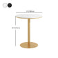 1/2/5 Pcs Metal Glam Style Dining Room Set with Round Table Dinette Set Clearhalo 'Dining Room Sets' 'Dining Tables & Seating' 'dining_room_set' 'Furniture' 'furniture_dining_room_set' 'Kitchen & Dining Furniture' 'kitchen&dining_furn' 'kitchen' 4481478