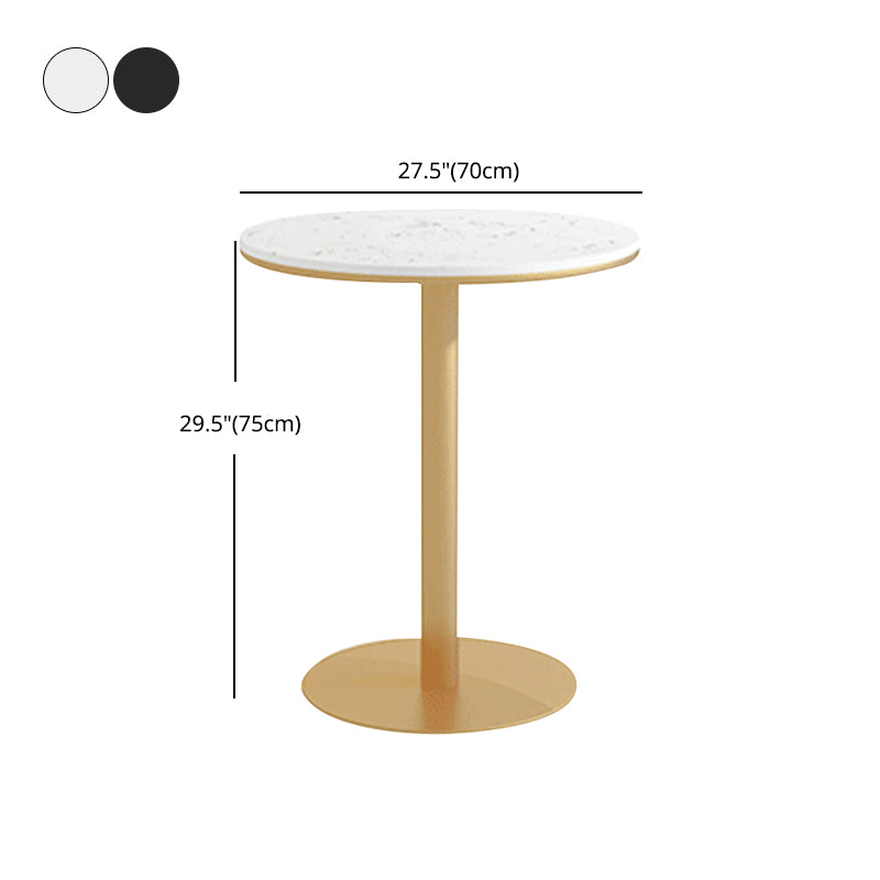 1/2/5 Pcs Metal Glam Style Dining Room Set with Round Table Dinette Set Clearhalo 'Dining Room Sets' 'Dining Tables & Seating' 'dining_room_set' 'Furniture' 'furniture_dining_room_set' 'Kitchen & Dining Furniture' 'kitchen&dining_furn' 'kitchen' 4481479