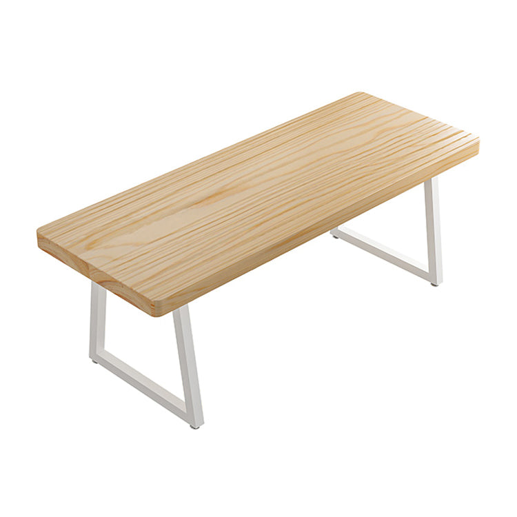 1/5/7 Pcs Metal Contemporary Dining Set with Rectangle Table and Wooden Chairs Dinette Set Wood 78.7"L x 31.5"W Clearhalo 'Dining Room Sets' 'Dining Tables & Seating' 'dining_room_set' 'furn' 'furn_dining_room_set' 'Furniture' 'furniture_dining_room_set' 'Kitchen & Dining Furniture' 'kitchen&dining_furn' 'kitchen' 4481524