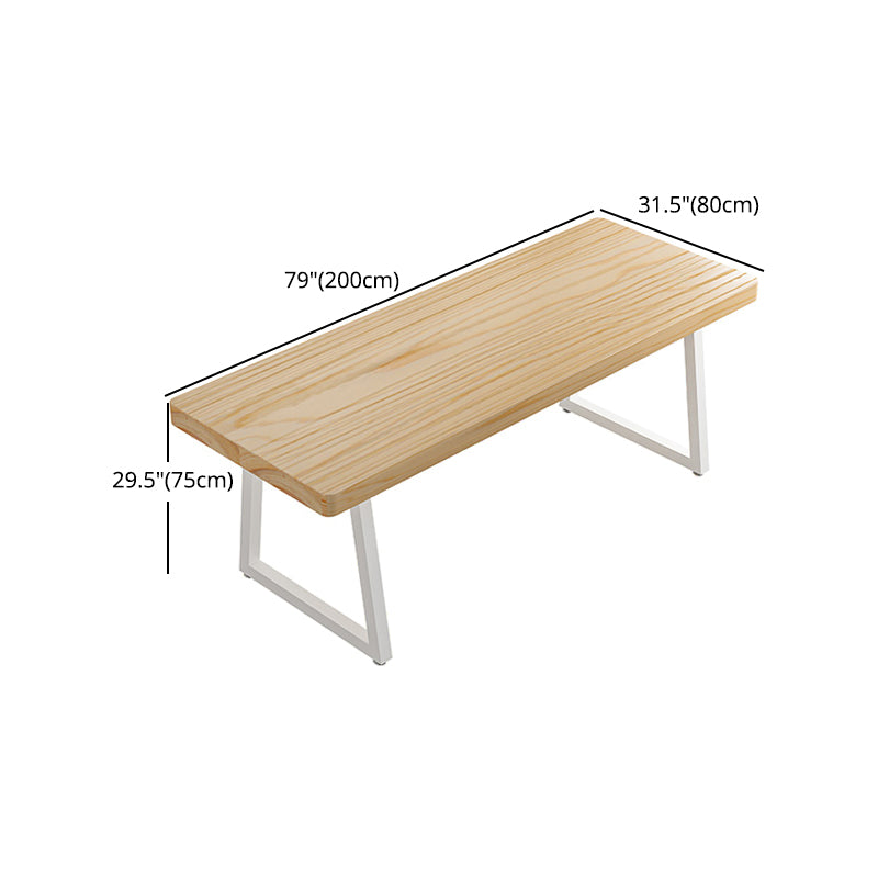 1/5/7 Pcs Metal Contemporary Dining Set with Rectangle Table and Wooden Chairs Dinette Set Clearhalo 'Dining Room Sets' 'Dining Tables & Seating' 'dining_room_set' 'furn' 'furn_dining_room_set' 'Furniture' 'furniture_dining_room_set' 'Kitchen & Dining Furniture' 'kitchen&dining_furn' 'kitchen' 4481539