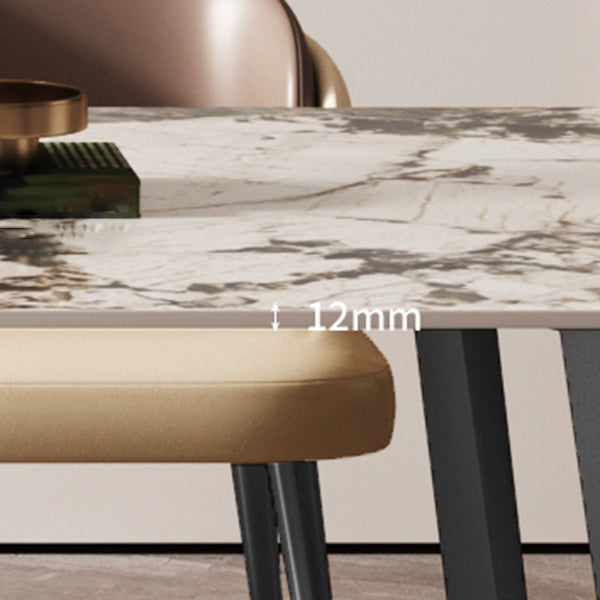 Minimalist 1/2/5/6/7 Pieces Dining Set Sintered Stone Dining Table Set Clearhalo 'Dining Room Sets' 'Dining Tables & Seating' 'dining_room_set' 'furn' 'furn_dining_room_set' 'Furniture' 'furniture_dining_room_set' 'Kitchen & Dining Furniture' 'kitchen&dining_furn' 'kitchen' 4481551