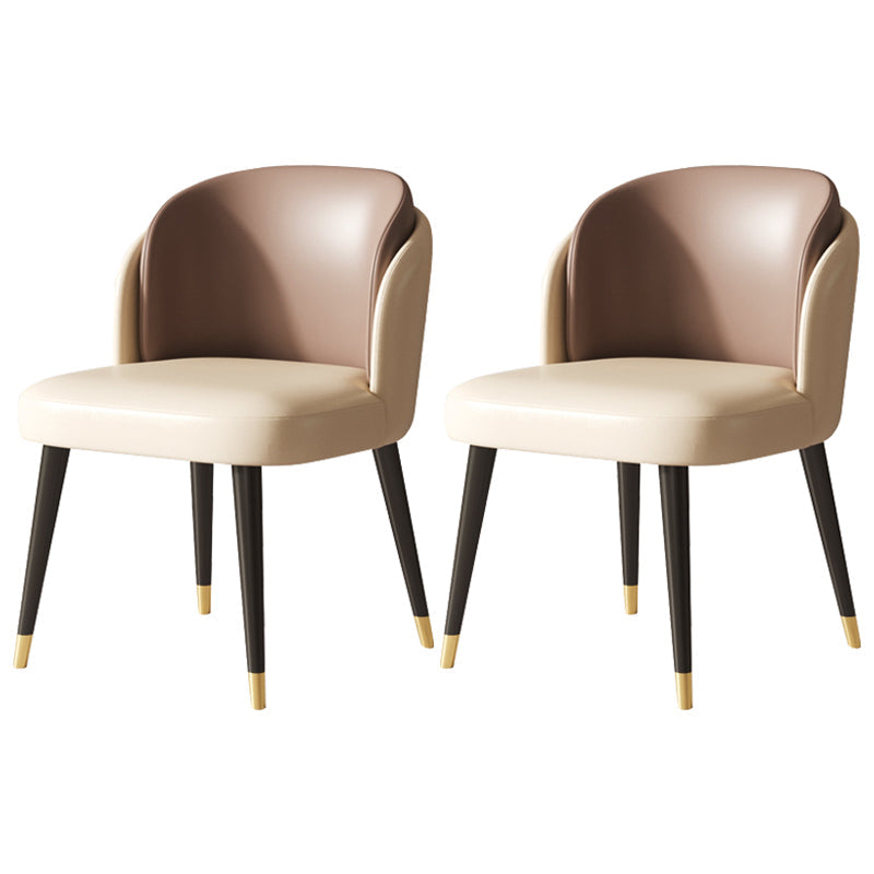 Minimalist 1/2/5/6/7 Pieces Dining Set Sintered Stone Dining Table Set 2 Brown Chairs Clearhalo 'Dining Room Sets' 'Dining Tables & Seating' 'dining_room_set' 'furn' 'furn_dining_room_set' 'Furniture' 'furniture_dining_room_set' 'Kitchen & Dining Furniture' 'kitchen&dining_furn' 'kitchen' 4481557