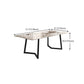 Minimalist 1/2/5/6/7 Pieces Dining Set Sintered Stone Dining Table Set Clearhalo 'Dining Room Sets' 'Dining Tables & Seating' 'dining_room_set' 'furn' 'furn_dining_room_set' 'Furniture' 'furniture_dining_room_set' 'Kitchen & Dining Furniture' 'kitchen&dining_furn' 'kitchen' 4481559