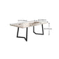 Minimalist 1/2/5/6/7 Pieces Dining Set Sintered Stone Dining Table Set Clearhalo 'Dining Room Sets' 'Dining Tables & Seating' 'dining_room_set' 'furn' 'furn_dining_room_set' 'Furniture' 'furniture_dining_room_set' 'Kitchen & Dining Furniture' 'kitchen&dining_furn' 'kitchen' 4481562