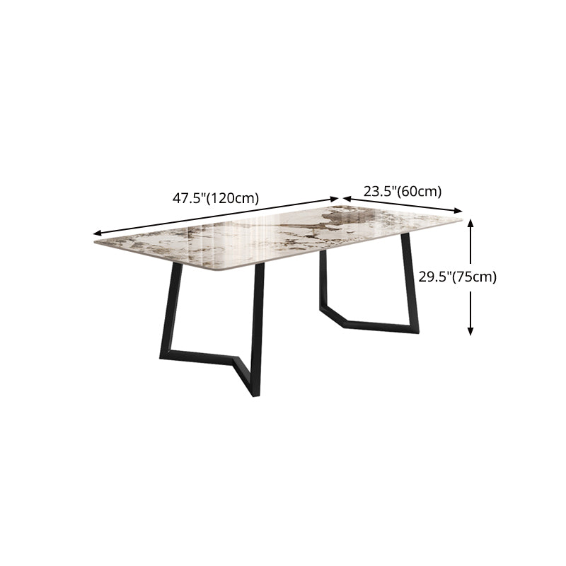 Minimalist 1/2/5/6/7 Pieces Dining Set Sintered Stone Dining Table Set Clearhalo 'Dining Room Sets' 'Dining Tables & Seating' 'dining_room_set' 'furn' 'furn_dining_room_set' 'Furniture' 'furniture_dining_room_set' 'Kitchen & Dining Furniture' 'kitchen&dining_furn' 'kitchen' 4481562