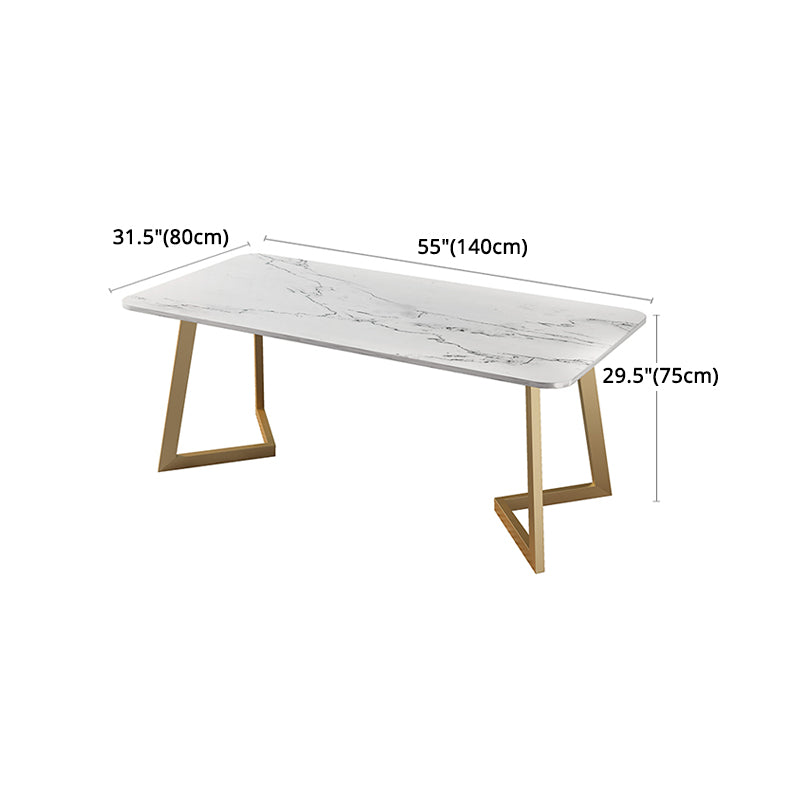 Nordic 1/4/5 Pieces Dining Set Sintered Stone Dining Table with Leather Chairs Clearhalo 'Dining Room Sets' 'Dining Tables & Seating' 'dining_room_set' 'furn' 'furn_dining_room_set' 'Furniture' 'furniture_dining_room_set' 'Kitchen & Dining Furniture' 'kitchen&dining_furn' 'kitchen' 4481585