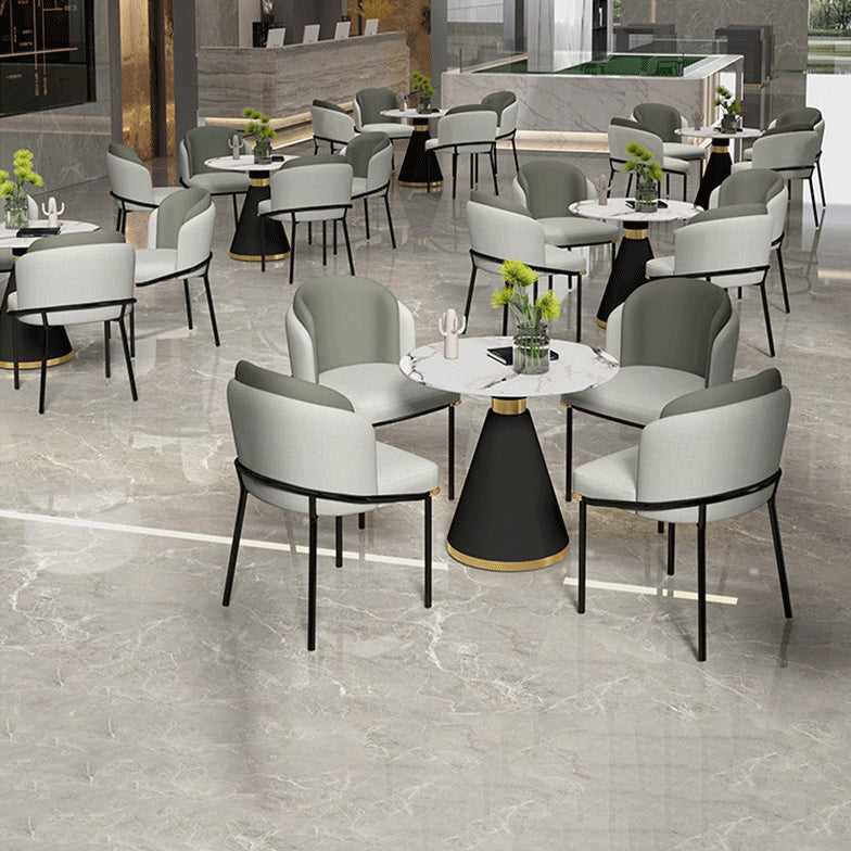 Contemporary 1/2/5 Pieces Dining Set Round Dining Room Table Set Clearhalo 'Dining Room Sets' 'Dining Tables & Seating' 'dining_room_set' 'furn' 'furn_dining_room_set' 'Furniture' 'furniture_dining_room_set' 'Kitchen & Dining Furniture' 'kitchen&dining_furn' 'kitchen' 4481636