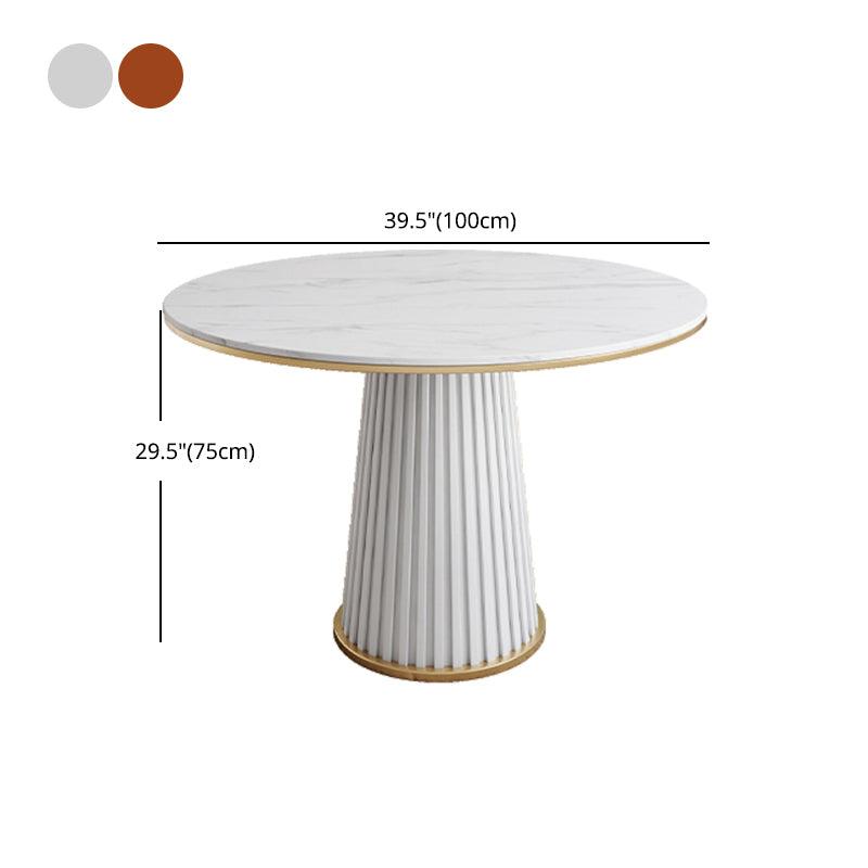 1/5 Pcs Metal Modern Dining Set with Round Indoor Table Dinette Set Clearhalo 'Dining Room Sets' 'Dining Tables & Seating' 'dining_room_set' 'furn' 'furn_dining_room_set' 'Furniture' 'furniture_dining_room_set' 'Kitchen & Dining Furniture' 'kitchen&dining_furn' 'kitchen' 4481660