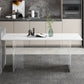 Modern Style Dining Table Rectangle Sintered Stone Dining Table for Kitchen Clearhalo ' dining_table' 'Dining Tables & Seating' 'Dining Tables' 'furn' 'furn_dining_table' 'Furniture' 'furniture_dining_table' 'Kitchen & Dining Furniture' 'kitchen&dining_furn' 'kitchen' 'kitchen_dining_table' 4481669