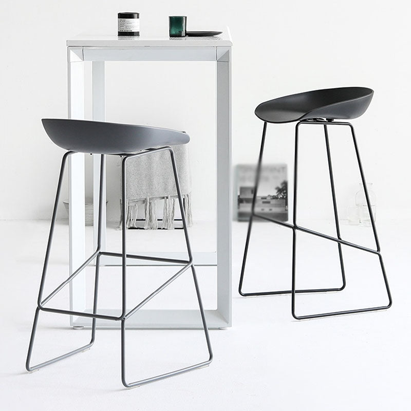 Modern Style Bar-stool Sled Legs PP Bucket Seat Barstool for Counter Bar Clearhalo 'Bar Furniture' 'Bar Stools' 'bar_stools' 'furn' 'furn_bar_stools' 'furniture_bar_stools' 'Kitchen & Dining Furniture' 'kitchen&dining_furn' 'kitchen' 'kitchen_furn' Furniture' 4481699