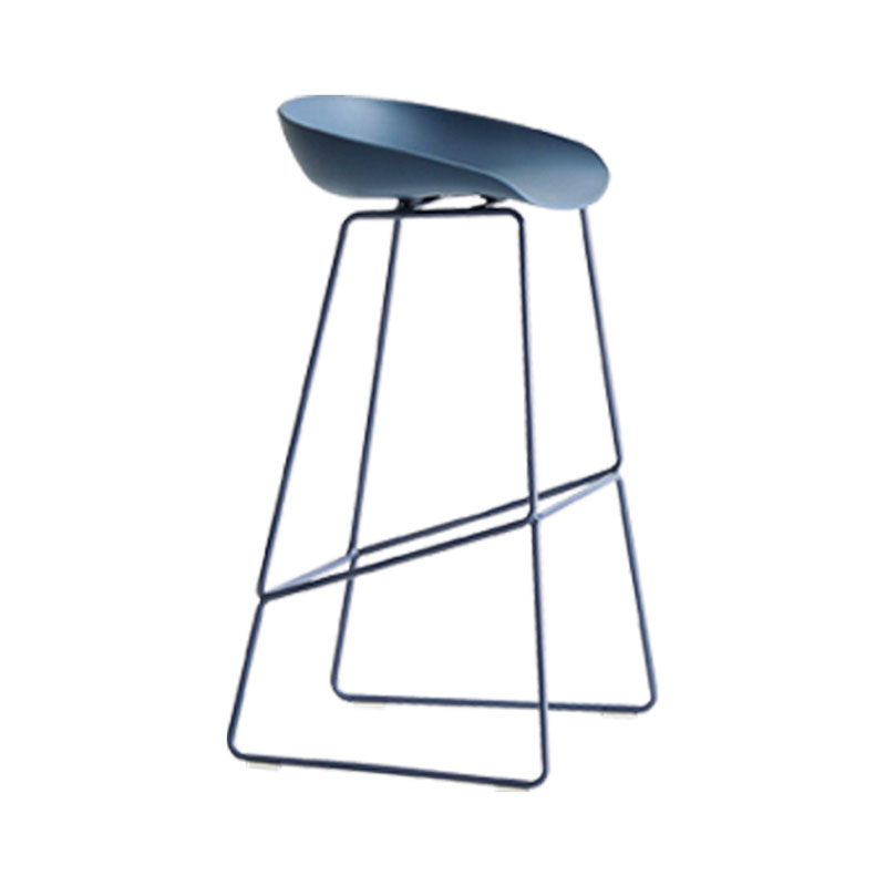 Modern Style Bar-stool Sled Legs PP Bucket Seat Barstool for Counter Bar Clearhalo 'Bar Furniture' 'Bar Stools' 'bar_stools' 'furn' 'furn_bar_stools' 'furniture_bar_stools' 'Kitchen & Dining Furniture' 'kitchen&dining_furn' 'kitchen' 'kitchen_furn' Furniture' 4481703