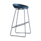 Modern Style Bar-stool Sled Legs PP Bucket Seat Barstool for Counter Bar Blue 1 Piece Bar Stool(30"H) Clearhalo 'Bar Furniture' 'Bar Stools' 'bar_stools' 'furn' 'furn_bar_stools' 'furniture_bar_stools' 'Kitchen & Dining Furniture' 'kitchen&dining_furn' 'kitchen' 'kitchen_furn' Furniture' 4481704