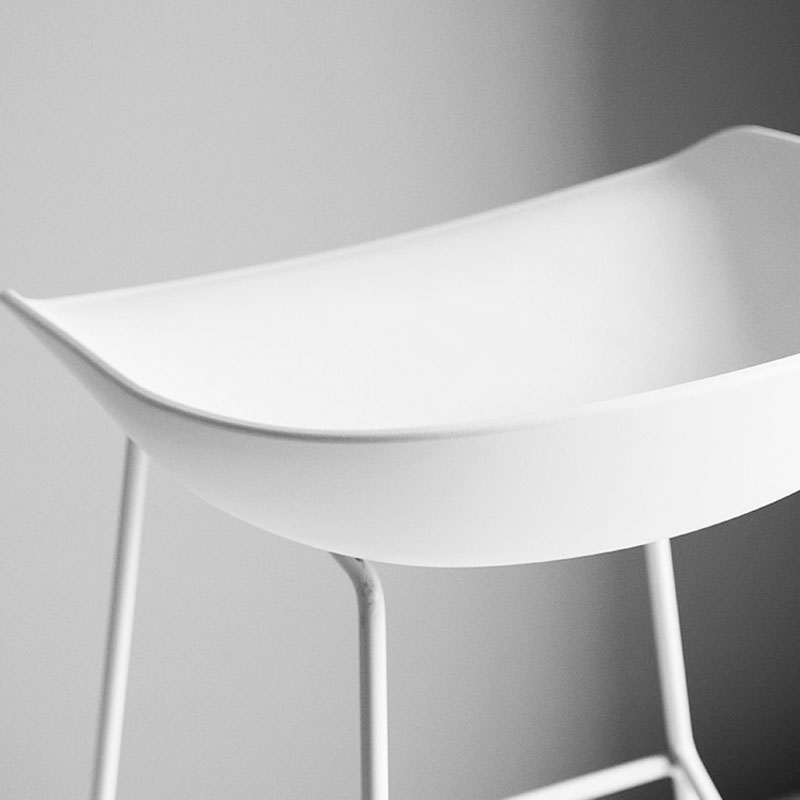 Modern Style Bar-stool Sled Legs PP Bucket Seat Barstool for Counter Bar Clearhalo 'Bar Furniture' 'Bar Stools' 'bar_stools' 'furn' 'furn_bar_stools' 'furniture_bar_stools' 'Kitchen & Dining Furniture' 'kitchen&dining_furn' 'kitchen' 'kitchen_furn' Furniture' 4481705