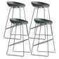 Modern Style Bar-stool Sled Legs PP Bucket Seat Barstool for Counter Bar Green 4 Piece Set Clearhalo 'Bar Furniture' 'Bar Stools' 'bar_stools' 'furn' 'furn_bar_stools' 'furniture_bar_stools' 'Kitchen & Dining Furniture' 'kitchen&dining_furn' 'kitchen' 'kitchen_furn' Furniture' 4481719