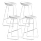 Modern Style Bar-stool Sled Legs PP Bucket Seat Barstool for Counter Bar White 4 Piece Set Clearhalo 'Bar Furniture' 'Bar Stools' 'bar_stools' 'furn' 'furn_bar_stools' 'furniture_bar_stools' 'Kitchen & Dining Furniture' 'kitchen&dining_furn' 'kitchen' 'kitchen_furn' Furniture' 4481720