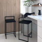 Modern Style Metal Bar Stool Low Back and Footrest Bar Stool for Kitchen (set of 2) Clearhalo 'Bar Furniture' 'Bar Stools' 'bar_stools' 'furn' 'furn_bar_stools' 'furniture_bar_stools' 'Kitchen & Dining Furniture' 'kitchen&dining_furn' 'kitchen' 'kitchen_furn' Furniture' 4481728
