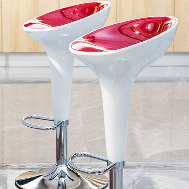 Industrial Style Bar Stool with Adjustable Height PP Seat Barstool for Kitchen Clearhalo 'Bar Furniture' 'Bar Stools' 'bar_stools' 'furn' 'furn_bar_stools' 'furniture_bar_stools' 'Kitchen & Dining Furniture' 'kitchen&dining_furn' 'kitchen' 'kitchen_furn' Furniture' 4481744