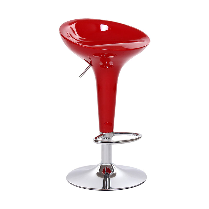 Industrial Style Bar Stool with Adjustable Height PP Seat Barstool for Kitchen Dark Red 1 Piece Clearhalo 'Bar Furniture' 'Bar Stools' 'bar_stools' 'furn' 'furn_bar_stools' 'furniture_bar_stools' 'Kitchen & Dining Furniture' 'kitchen&dining_furn' 'kitchen' 'kitchen_furn' Furniture' 4481747