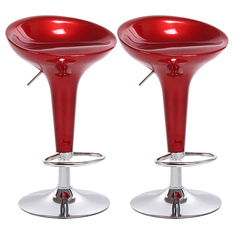 Industrial Style Bar Stool with Adjustable Height PP Seat Barstool for Kitchen Watermelon Red 2 Piece Set Clearhalo 'Bar Furniture' 'Bar Stools' 'bar_stools' 'furn' 'furn_bar_stools' 'furniture_bar_stools' 'Kitchen & Dining Furniture' 'kitchen&dining_furn' 'kitchen' 'kitchen_furn' Furniture' 4481763