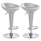 Industrial Style Bar Stool with Adjustable Height PP Seat Barstool for Kitchen Chrome 2 Piece Set Clearhalo 'Bar Furniture' 'Bar Stools' 'bar_stools' 'furn' 'furn_bar_stools' 'furniture_bar_stools' 'Kitchen & Dining Furniture' 'kitchen&dining_furn' 'kitchen' 'kitchen_furn' Furniture' 4481765