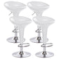 Industrial Style Bar Stool with Adjustable Height PP Seat Barstool for Kitchen Gloss White 4 Piece Set Clearhalo 'Bar Furniture' 'Bar Stools' 'bar_stools' 'furn' 'furn_bar_stools' 'furniture_bar_stools' 'Kitchen & Dining Furniture' 'kitchen&dining_furn' 'kitchen' 'kitchen_furn' Furniture' 4481769