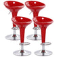 Industrial Style Bar Stool with Adjustable Height PP Seat Barstool for Kitchen Dark Red 4 Piece Set Clearhalo 'Bar Furniture' 'Bar Stools' 'bar_stools' 'furn' 'furn_bar_stools' 'furniture_bar_stools' 'Kitchen & Dining Furniture' 'kitchen&dining_furn' 'kitchen' 'kitchen_furn' Furniture' 4481772